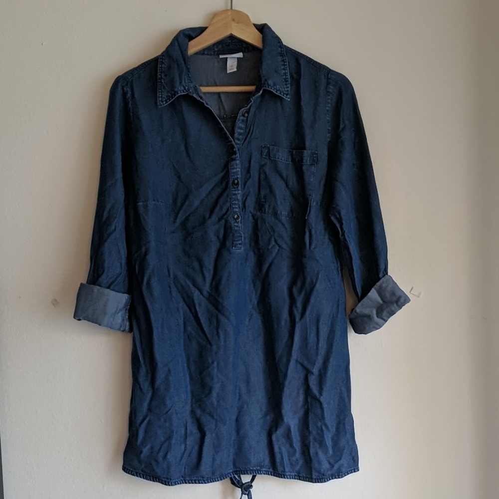 Isabel Maternity Denim tunic